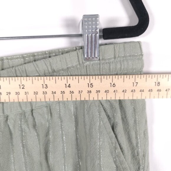 Soft Surroundings LINEN Blend Straight Leg Elastic Waist Drawstring Pants LARGE - Picture 6 of 10